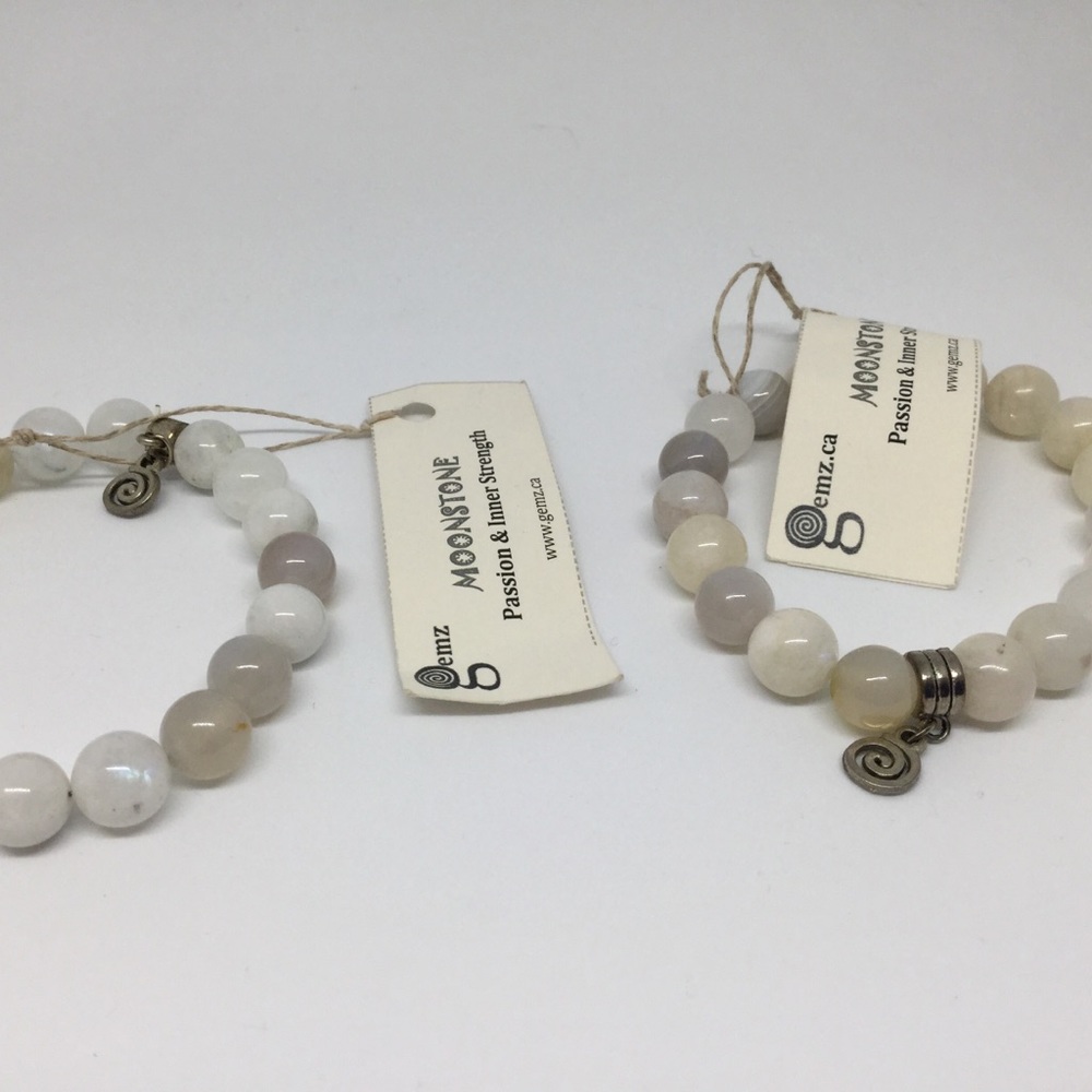 NWT 2 moonstone gem bracelets